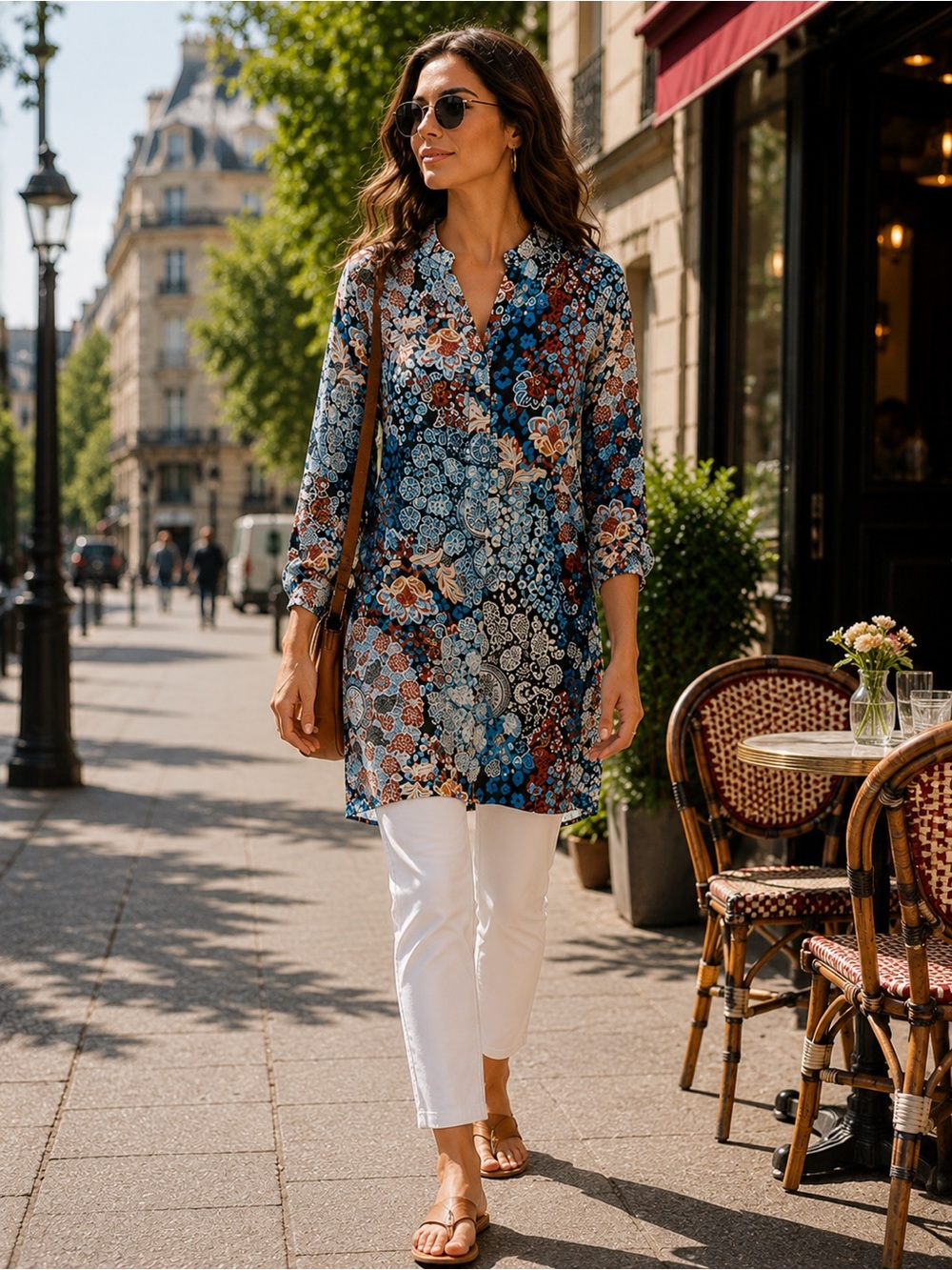 Ruby Rd. Women's Blouse - Blue, Red, White